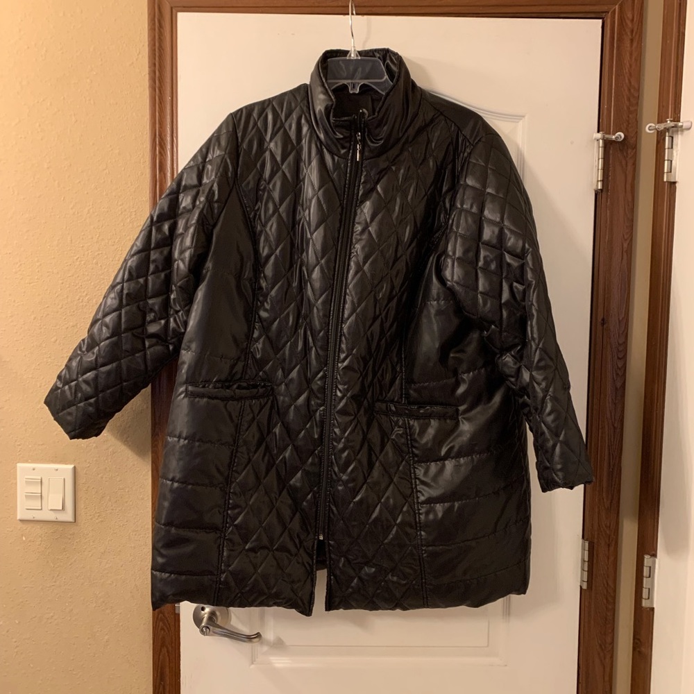 Roman’s Black Puffer Coat.